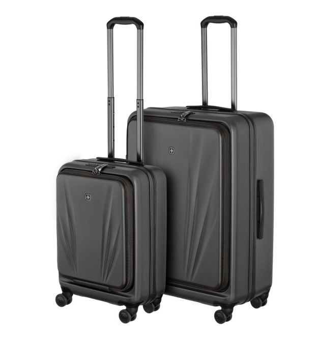 Wenger Набір валіз Wenger Skyon Hardside, полікарбонат, (S+L), TSA, 4 колеса, розширення, сірий