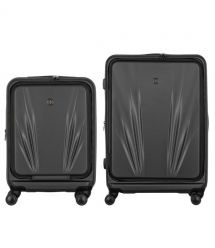 Wenger Набір валіз Wenger Skyon Hardside, полікарбонат, (S+L), TSA, 4 колеса, розширення, сірий