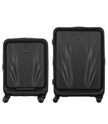 Wenger Набір валіз Wenger Skyon Hardside, полікарбонат, (S+L), TSA, 4 колеса, розширення, чорний