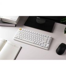 Keychron Клавиатура механическая J1 82Key, K pro Red, WL/BT/USB-A, QMK, Hot-swap, EN/UKR, RGB, белый