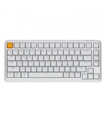 Keychron Клавиатура механическая J1 82Key, K pro Brown, WL/BT/USB-A, QMK, Hot-swap, EN/UKR, RGB, белый