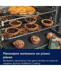 Electrolux Oven Electrolux electrical, 65l, A+, display, convection, telescopic rails, black