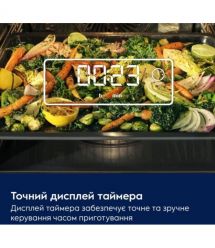 Electrolux Electrolux oven electrical, 65l, A, display, convection, telescopic rails, black