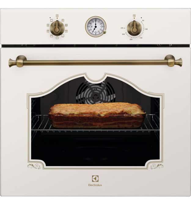 Electrolux Electrolux oven electrical Rococo, 72l, A, convection, telescopic rails, champagne