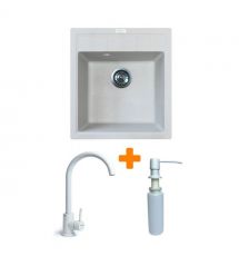 Adamant Набор кухонная Brick, искуственный камень, квадрат, без крыла, 460x515x200