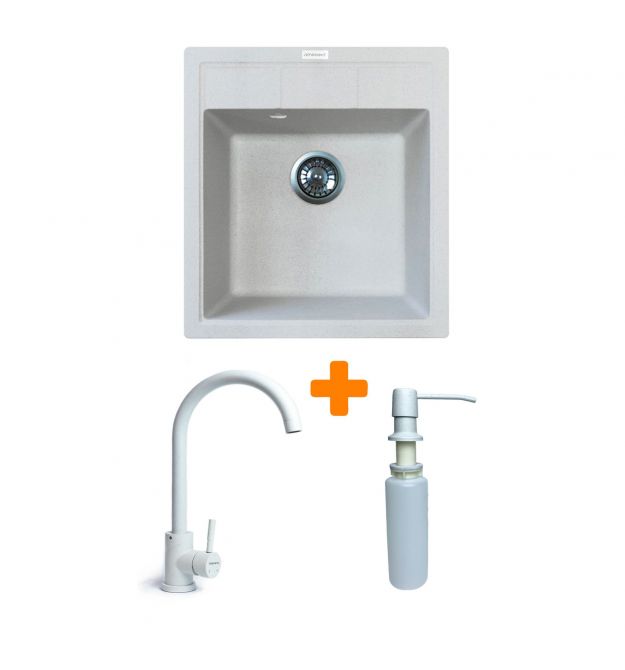 Adamant Набор кухонная Brick, искуственный камень, квадрат, без крыла, 460x515x200