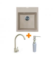 Adamant Набор кухонная Brick, искуственный камень, квадрат, без крыла, 460x515x200