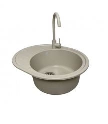 Adamant Набор кухонный Ovum, искуственный камень, овальная, с крылом, 615х495х20