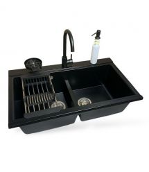 Adamant Набор кухонный Similar, искуственный камень, прямоуг., без крыла, 885x505x