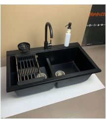 Adamant Набор кухонный Similar, искуственный камень, прямоуг., без крыла, 885x505x