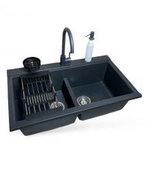 Adamant Набор кухонный Similar, искуственный камень, прямоуг., без крыла, 885x505x