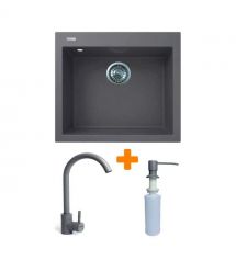 Adamant Набор кухонный Univer, искуственный камень, квадрат, без крыла, 560х500х