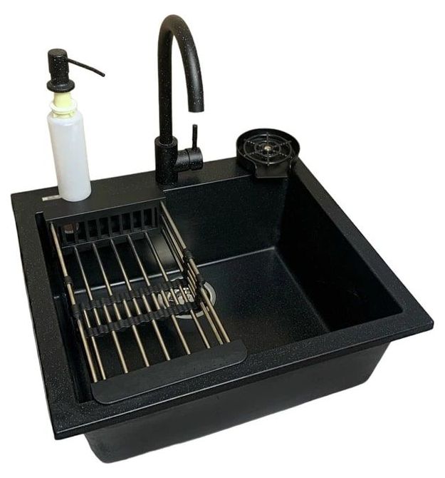 Adamant Набор кухонный Univer, искуственный камень, квадрат, без крыла, 560х500х