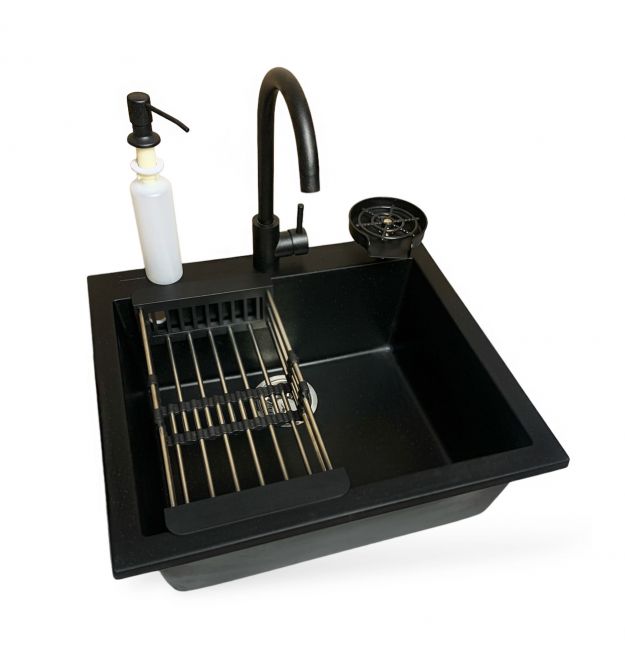 Adamant Набор кухонный Univer, искуственный камень, квадрат, без крыла, 560х500х