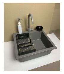 Adamant Набор кухонный Univer, искуственный камень, квадрат, без крыла, 560х500х