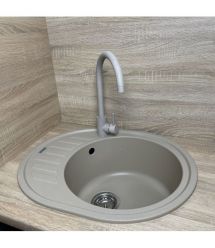 Adamant Набор кухонный Ovum, искуственный камень, овальная, с крылом, 615х495х20