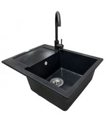 Adamant Набор кухонный Minimal, искуственный камень, прямоуг., с крылом, 615х495х