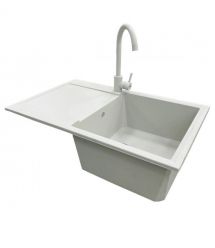 Adamant Набор кухонный Horizon, искуственный камень, прямоуг., с крылом, 780х495х