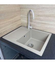 Adamant Набор кухонный Minimal, искуственный камень, прямоуг., с крылом, 615х495х