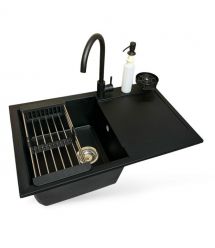 Adamant Набор кухонный Horizon, искуственный камень, прямоуг., с крылом, 780х495х