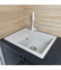 Adamant Набор кухонный Minimal, искуственный камень, прямоуг., с крылом, 615х495х