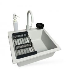 Adamant Набор кухонный Univer, искуственный камень, квадрат, без крыла, 560х500х