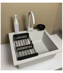 Adamant Набор кухонный Univer, искуственный камень, квадрат, без крыла, 560х500х