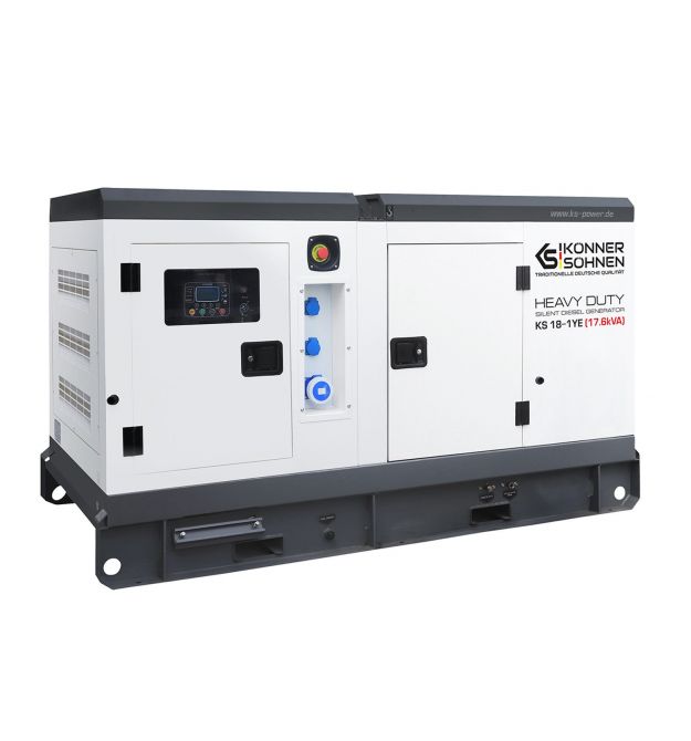 Könner & Söhnen Генератор дизельны KS 18-1YE, 230В, 17.6кВА, электростартер, 975кг