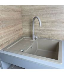 Adamant Набор кухонный Anila, искуственный камень, прямоуг., с крылом, 645х495х20