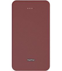 HAMA Акумулятор портативний літій-іонний Power Bank Hama 20000 мА·год, USB-C, USB-A, red