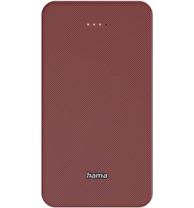 HAMA Акумулятор портативний літій-іонний Power Bank Hama 20000 мА·год, USB-C, USB-A, red