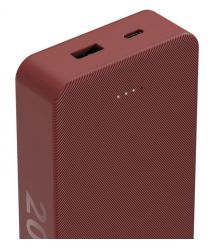HAMA Акумулятор портативний літій-іонний Power Bank Hama 20000 мА·год, USB-C, USB-A, red