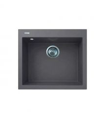 Adamant Мойка кухонная Adamant Univer, искуственный камень, квадрат, без крыла, 560х500х200мм, чаша - 1, врезная, серый