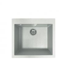 Adamant Мойка кухонная Adamant Univer, искуственный камень, квадрат, без крыла, 560х500х200мм, чаша - 1, врезная, Old stone