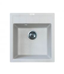 Adamant Мойка кухонная Brick, искуственный камень, квадрат, без крыла, 460x515x200мм, чаша - 1, врезная, Old stone