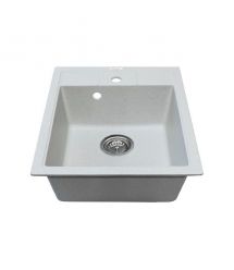 Adamant Мойка кухонная Brick, искуственный камень, квадрат, без крыла, 460x515x200мм, чаша - 1, врезная, Old stone