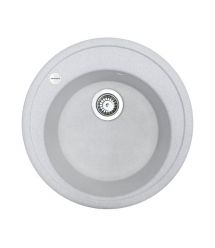 Adamant Мойка кухонная Sun, искуственный камень, круглая, без крыла, 510x200мм, чаша - 1, врезная, Old stone