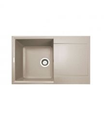 Adamant Мойка кухонная Horizon, искуственный камень, прямоуг., с крылом, 780х495х230мм, чаша - 1, врезная, Avena