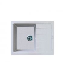 Adamant Мойка кухонная Anila, искуственный камень, прямоуг., с крылом, 645х495х200мм, чаша - 1, врезная, Old stone