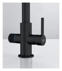 Franke Смеситель для кухни Lina J Clear Water 2.0, дл.излива - 212 мм, поворотный, 1+1 фильтр, черный матовый