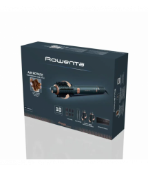 Rowenta Rowenta hair dryer brush Air Rotate, 1300W, 4 modes, ioniz-i, cold blowing, ceramics, black