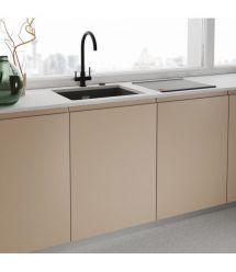 Franke Смеситель для кухни Lina Clear Water, дл.излива - 216 мм, поворотный, 1+1фильтр, черный матовый