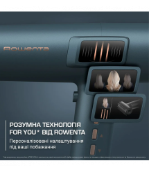 Rowenta Rowenta hair dryer Maesteria For you, 1800W, 3 modes, diffuser, ionization, cold blowing, blue