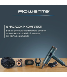 Rowenta Rowenta hair dryer Maesteria For you, 1800W, 3 modes, diffuser, ionization, cold blowing, blue