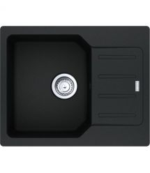 Franke Мойка кухонная City, фрагранит, прямоуг., с крылом, 620х500х190мм, чаша- 1, врезная, оборотная, UCG 611-62, оникс