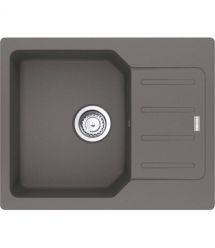 Franke Мойка кухонная City, фрагранит, прямоуг., с крылом, 620х500х190мм, чаша- 1, врезная, оборотная, UCG 611-62, серый камень
