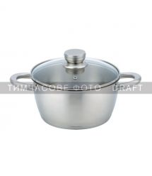 ARDESTO Кастрюля со стеклянной крышкой Gemini Lucca, 3.2л, нержавеющая сталь