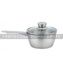 ARDESTO Ковш со стеклянной крышкой Gemini Lucca, 1.6л, нержавеющая сталь