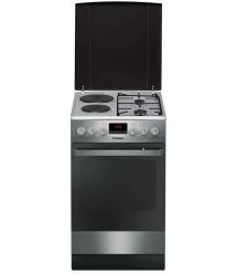 Hansa Плита с комби. вар. пов., 50х60см, 62л, эмаль, газ контр., дисплей, нержавеющая сталь