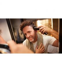 Philips Машинка для стрижки Series 9000, акум., роторный мотор, насадок-3, кейс, сталь, чорно-серый